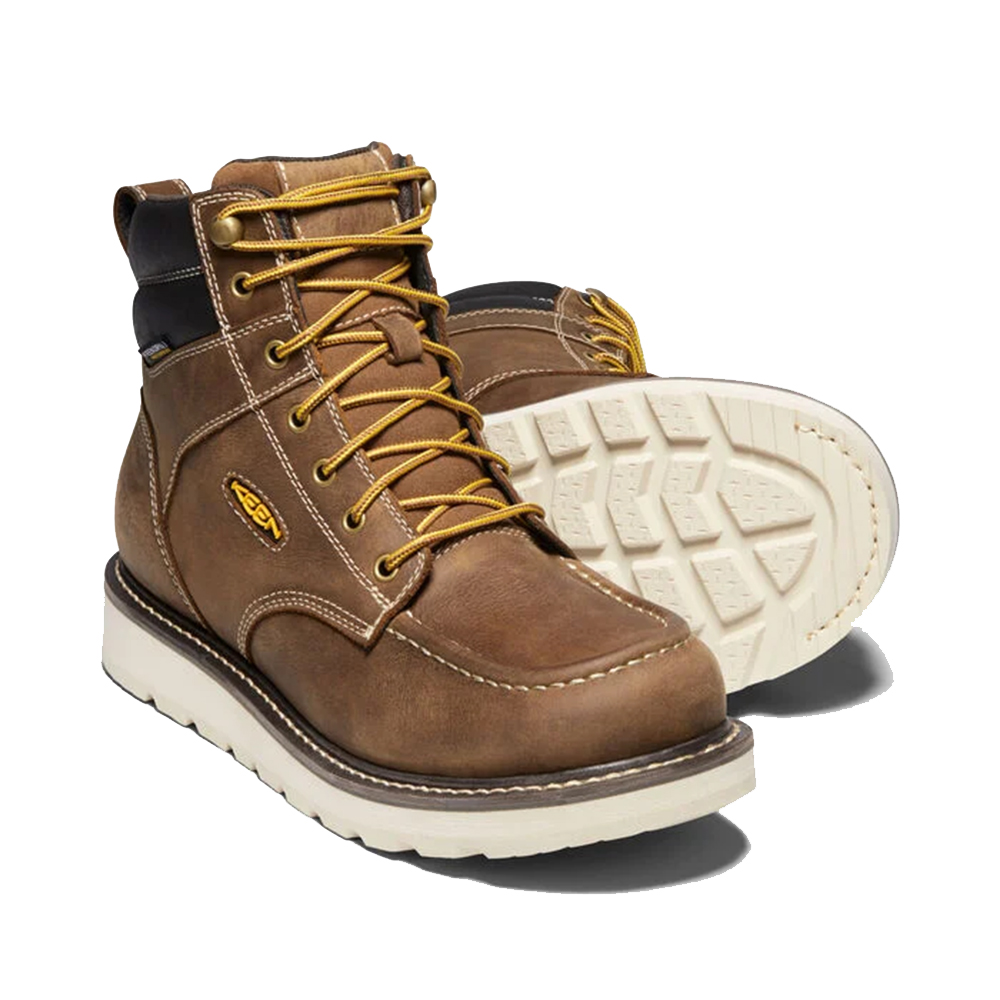 Keen Men's Cincinnati 6 Inch Waterproof Work Boots with Soft Toe from GME Supply